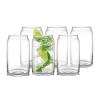 Joyjolt Beer Can 6-pc. Drinkware Set In White