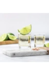 Joyjolt City Set Of 10 Heavy Base Shot Glasses In Clear
