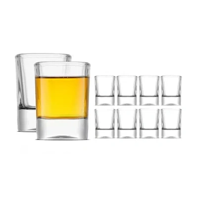 Joyjolt City Shot Glasses 10-pc. Shot Glass In White