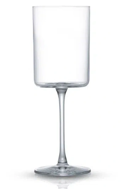Joyjolt Claire Set Of 2 Crystal Cylinder Wine Glasses
