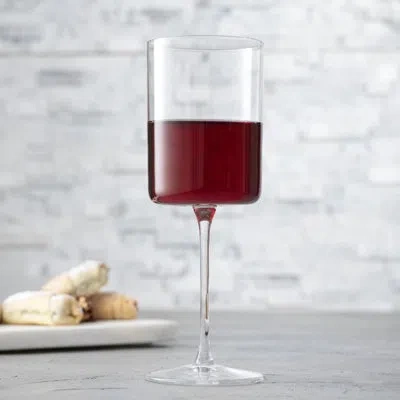 Joyjolt Claire Stemmed Wine Glasses In Clear