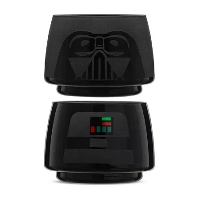 Joyjolt Darth Vader Stackable Glasses 2-pc. Drinkware Set In White