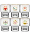 Joyjolt Disney Princess Iconic Short Drinking Glasses, Set Of 6 In Multi