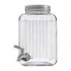 Joyjolt Fluted Design Beverage Dispenser In White