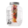 Joyjolt Fluted Design With 2 Diffusers Beverage Dispenser In Transparent