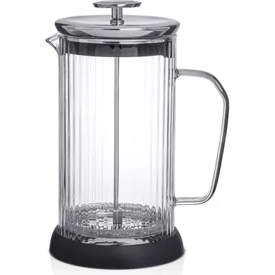 Joyjolt Fluted Glass French Press In Clear