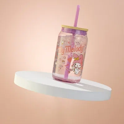 Joyjolt Hello Kitty® And Friends Favorite Flavor My Melody Can Shaped Glass Tumbler In Clear