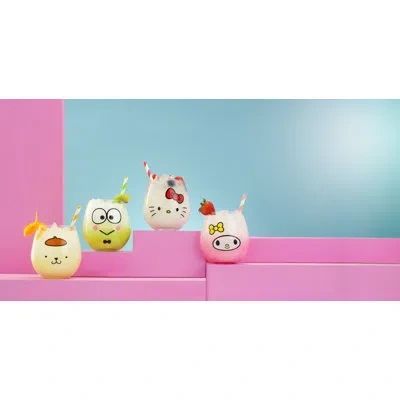 Joyjolt Hello Kitty® And Friends Hello Sippy Stemless Drinking Glasses In Clear