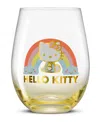 Joyjolt Hello Kitty Sweet Rainbow Stemless Drinking Glasses, Set Of 4 In Multi