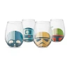 Joyjolt Helmet Hues 4-pc. Drinkware Set In Transparent
