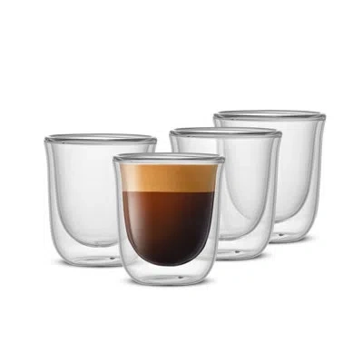 Joyjolt Javaah Double Wall Insulated Espresso Glasses, 2oz In Clear