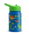 Joyjolt Kids Stainless Steel Water Bottle With Straw Lid, 12oz In Blue