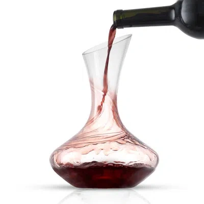Joyjolt Lancia Glass Wine Decanter In Clear