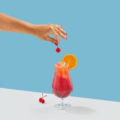 Joyjolt Large Crystal Glass Hurricane Cocktail Glasses - 21 oz - Set Of 8 In Clear