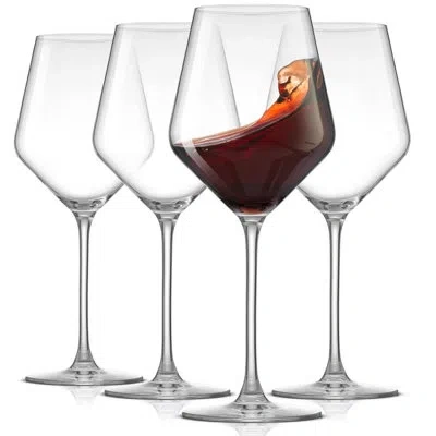 Joyjolt Layla Red Wine Glasses In Clear