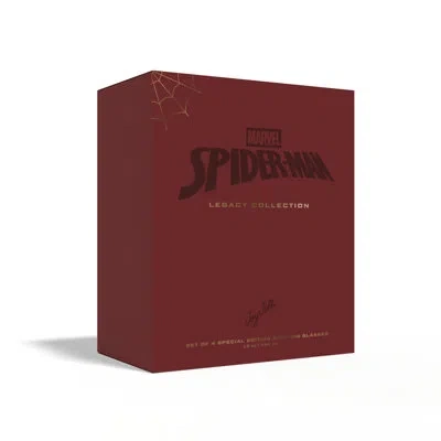 Joyjolt Marvel Spider-man Legacy Short Glasses - 10 oz - Set Of 4 In Multi