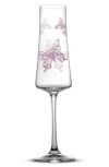 JOYJOLT JOYJOLT MEADOW BUTTERFLY SET OF 2 CHAMPAGNE FLUTES