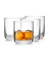 Joyjolt Nova Short Whiskey Glasses Set - Set Of 4 In Clear