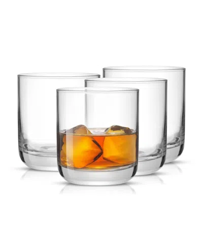 Joyjolt Nova Short Whiskey Glasses Set - Set Of 4 In Clear