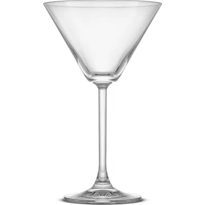 Joyjolt Olivia Set Of 4 Martini Glasses In Clear