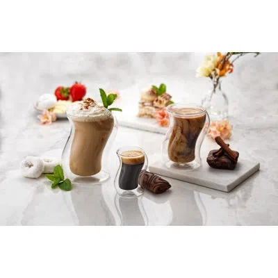 Joyjolt Pivot Double Wall Glass Espresso Mug, 2oz In Clear