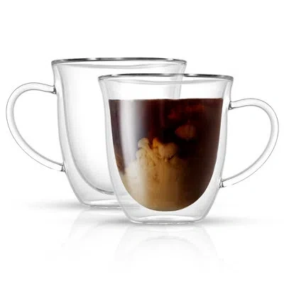 Joyjolt Serene Double Wall Insulated Glasses - 13.5 oz In Clear