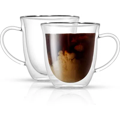 Joyjolt Serene Double Wall Insulated Mug In Transparent