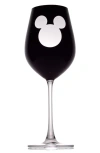 Joyjolt Set Of 2 Disney® Red Wine Glass In Clear