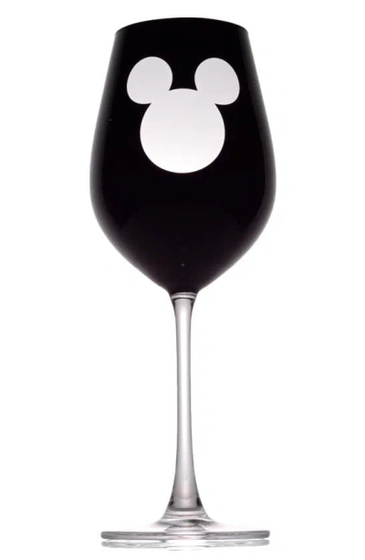 Joyjolt Set Of 2 Disney® Red Wine Glass In Clear