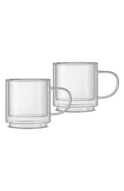 Joyjolt Set Of 2 Double Walled Mugs
