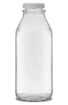 Joyjolt Set Of 3 Reusable Glass Beverage Bottles In Clear
