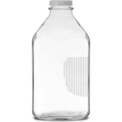 Joyjolt Set Of 3 Reusable Glass Beverage Bottles In Transparent