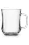 Joyjolt Set Of 6 Diner Tea Coffee Mugs In Clear