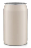 Joyjolt Set Of 6 Stainless Steel Drinking Cans In Beige