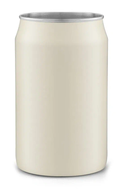 Joyjolt Set Of 6 Stainless Steel Drinking Cans In White