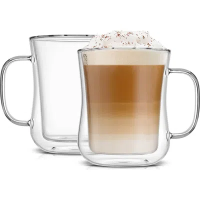 Joyjolt Set Of Two Diner Mugs In Transparent