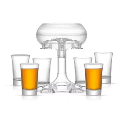 Joyjolt Shot 6 Glass Beverage Dispenser In Transparent