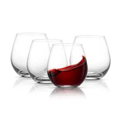 Joyjolt Spirits Stemless Wine Glasses, 15oz. In Clear