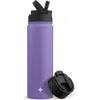 Joyjolt Stainless Steel Lidded Water Bottle In Purple