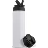 Joyjolt Stainless Steel Lidded Water Bottle In White