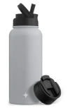 Joyjolt Stainless Steel Water Bottle In Gray