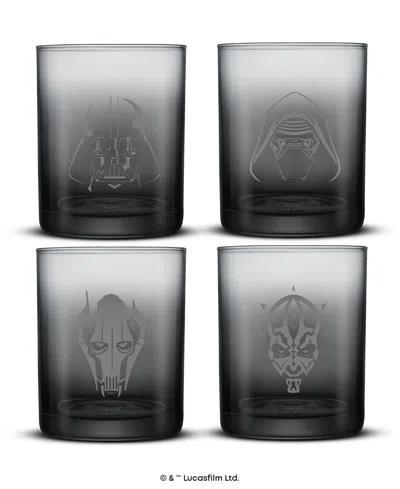Joyjolt Star Wars Dark Side Short Drinking Glasses, Set Of 4 In Multi