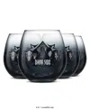 Joyjolt Star Wars Dark Side Stemless Drinking Glasses, Set Of 4 In Multi