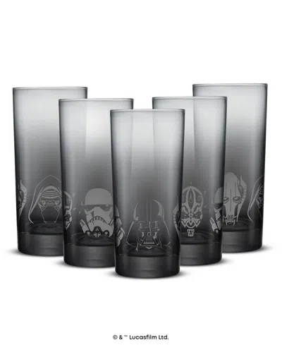 Joyjolt Star Wars Dark Side Tall Drinking Glasses, Set Of 4 In Multi