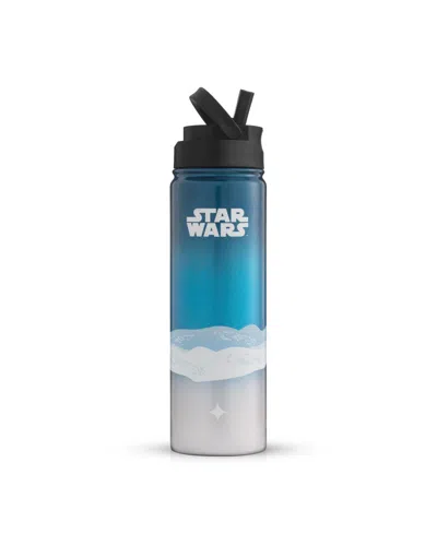 Joyjolt Star Wars Destinations Collection 22 oz Vacuum Insulated Water Bottle In Blue Hoth