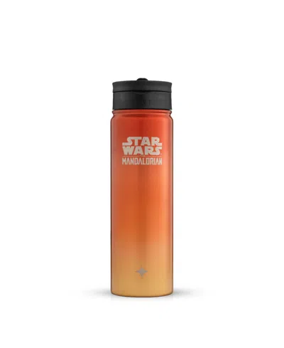 Joyjolt Star Wars Destinations Collection 22 oz Vacuum Insulated Water Bottle In Orange Mandalorian