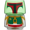 Joyjolt Star Wars™ Set Of 2 Stackable Boba Fett Glasses In Green Multi