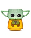 Joyjolt Star Wars Stackable Character Collection Grogu Stackable Glasses In Green