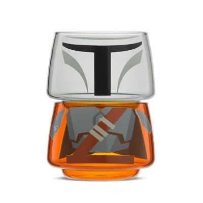 Joyjolt Star Wars Stackable Character Collection Mandalorian Stackable Glasses - 8 oz In Multi Colored
