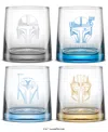 Joyjolt Star Wars The Mandalorians Short Drinking Glasses, Set Of 4 In Multi